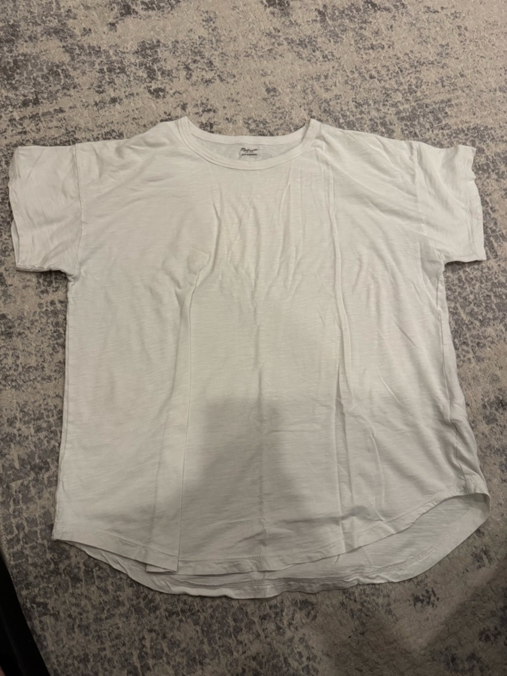 Madewell White Short Sleeve Crew Tee